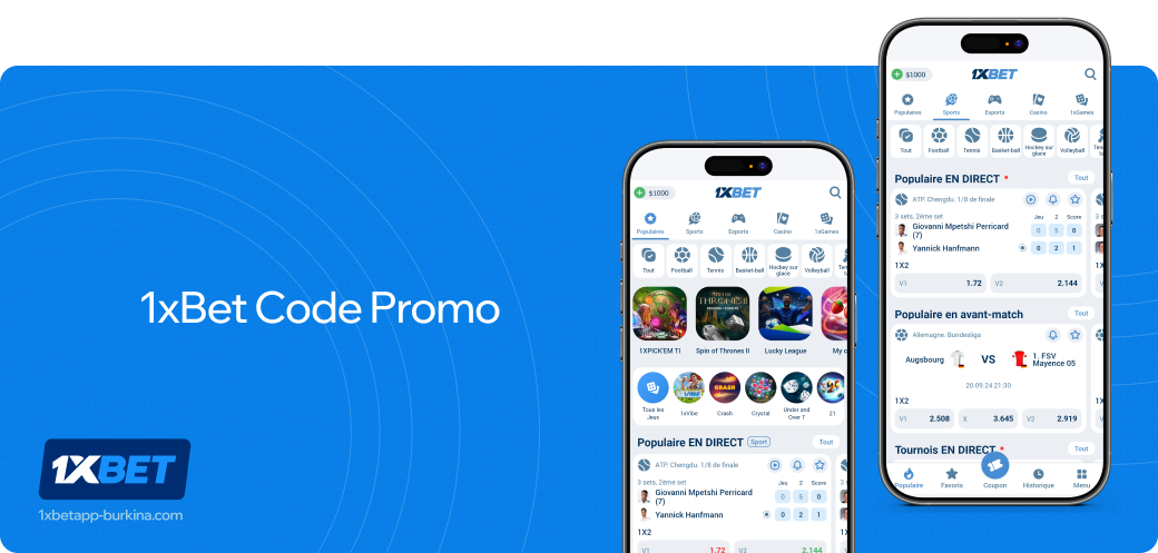 1xbet betapk Burkina Code promo